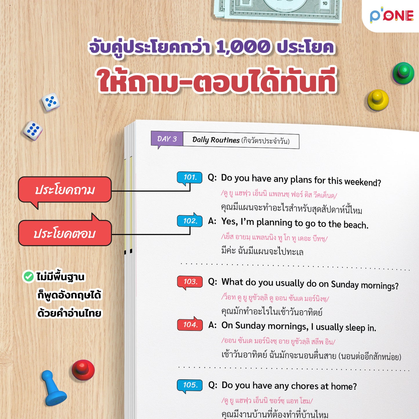 หนังสือ "Speak Eng with P'ONE รัวอิ้งฉ่ำ ถามตอบมันส์เว่อร์"