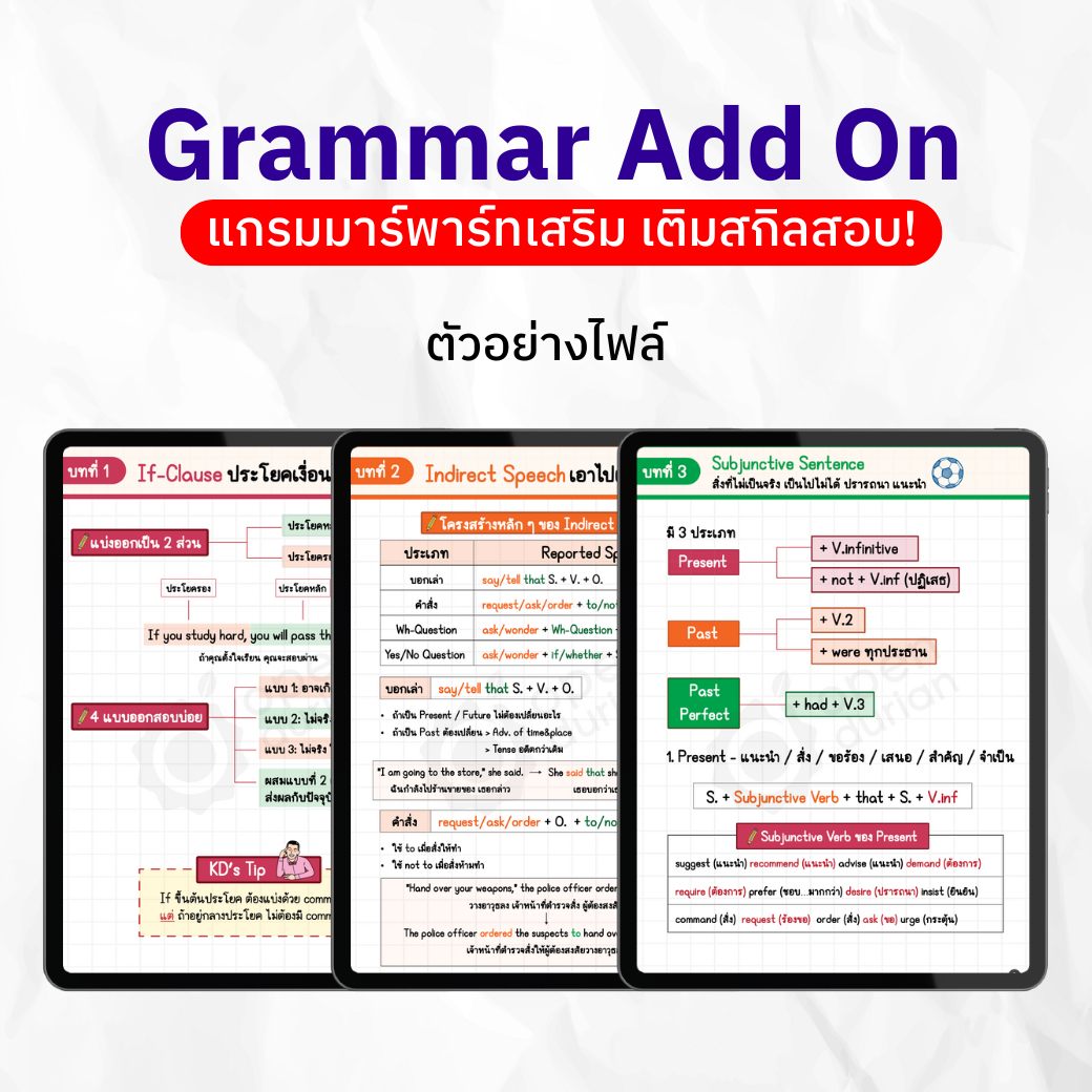 E-Book Grammar Add On เก่งไวยากรณ์ พร้อมทุกสถานการณ์