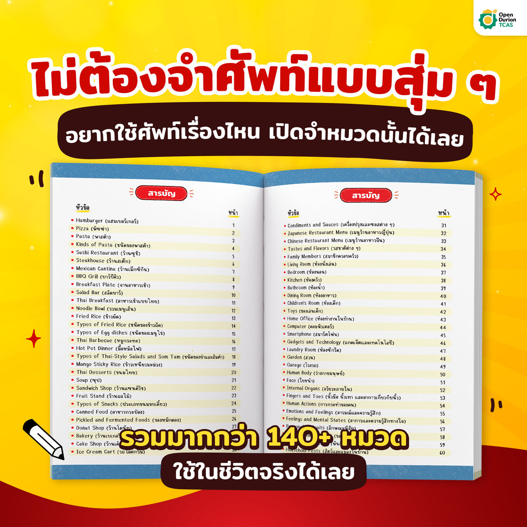 หนังสือเก่งศัพท์ 5,000 คำ ด้วยเทคนิค Hamburger [TC]