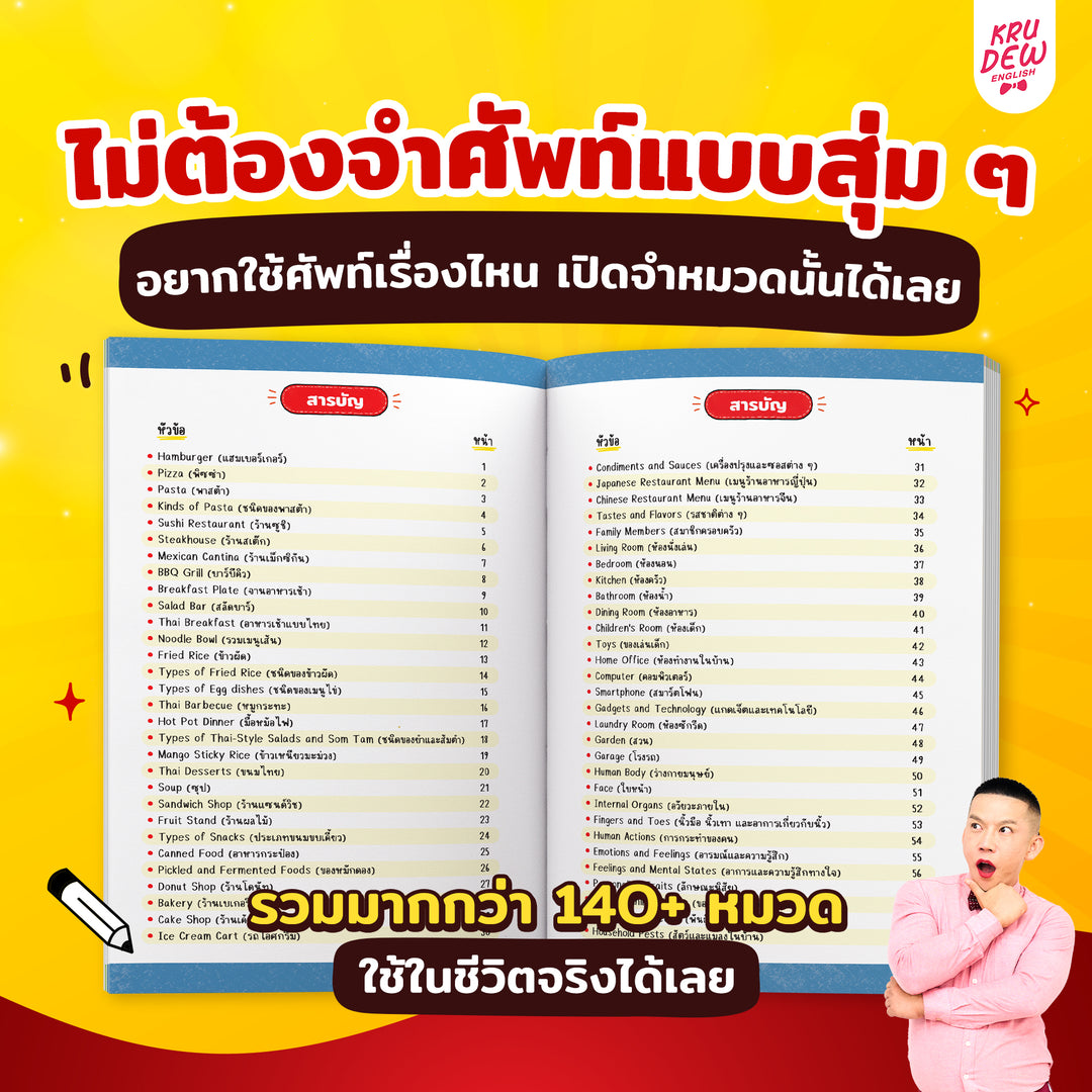 หนังสือเก่งศัพท์ 5,000 คำ ด้วยเทคนิค Hamburger [KD]