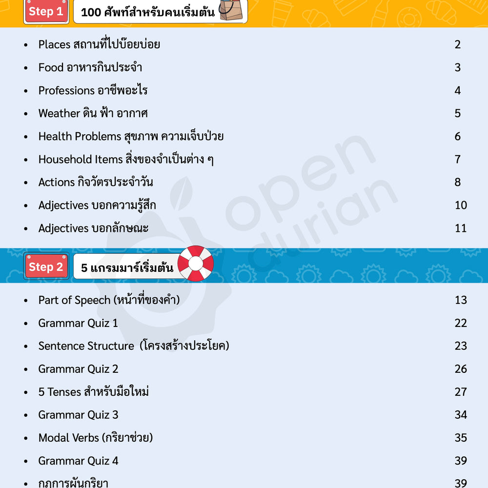 E-book ปูพื้นฐานภาษาอังกฤษ ฟัง พูด อ่าน เขียน กับครูดิว