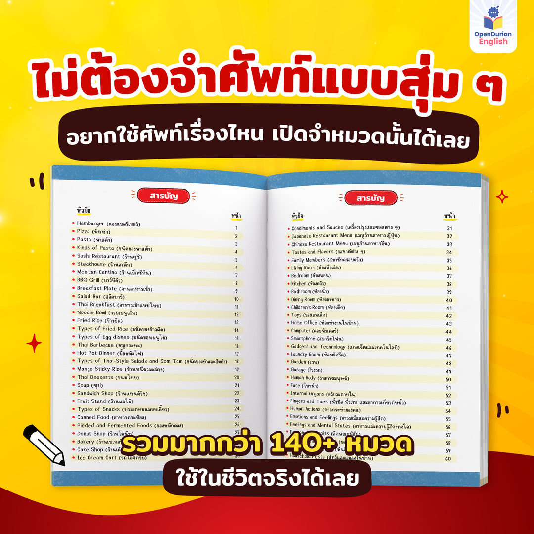 หนังสือเก่งศัพท์ 5,000 คำ ด้วยเทคนิค Hamburger [OPD]