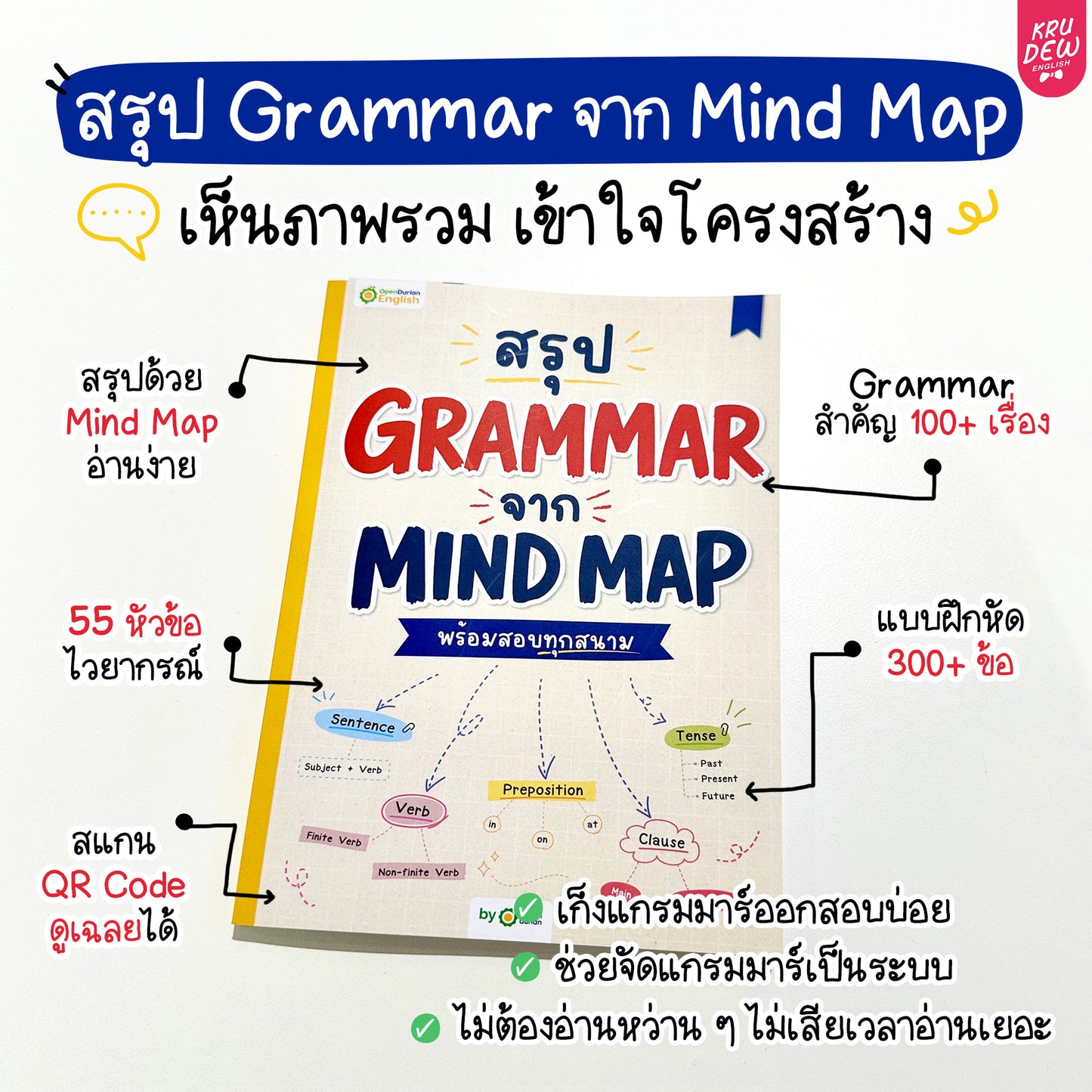 แพ็ก English Shortcut ทางลัดเก่งอังกฤษ เข้าใจไว ใช้ได้เลย By Krudew