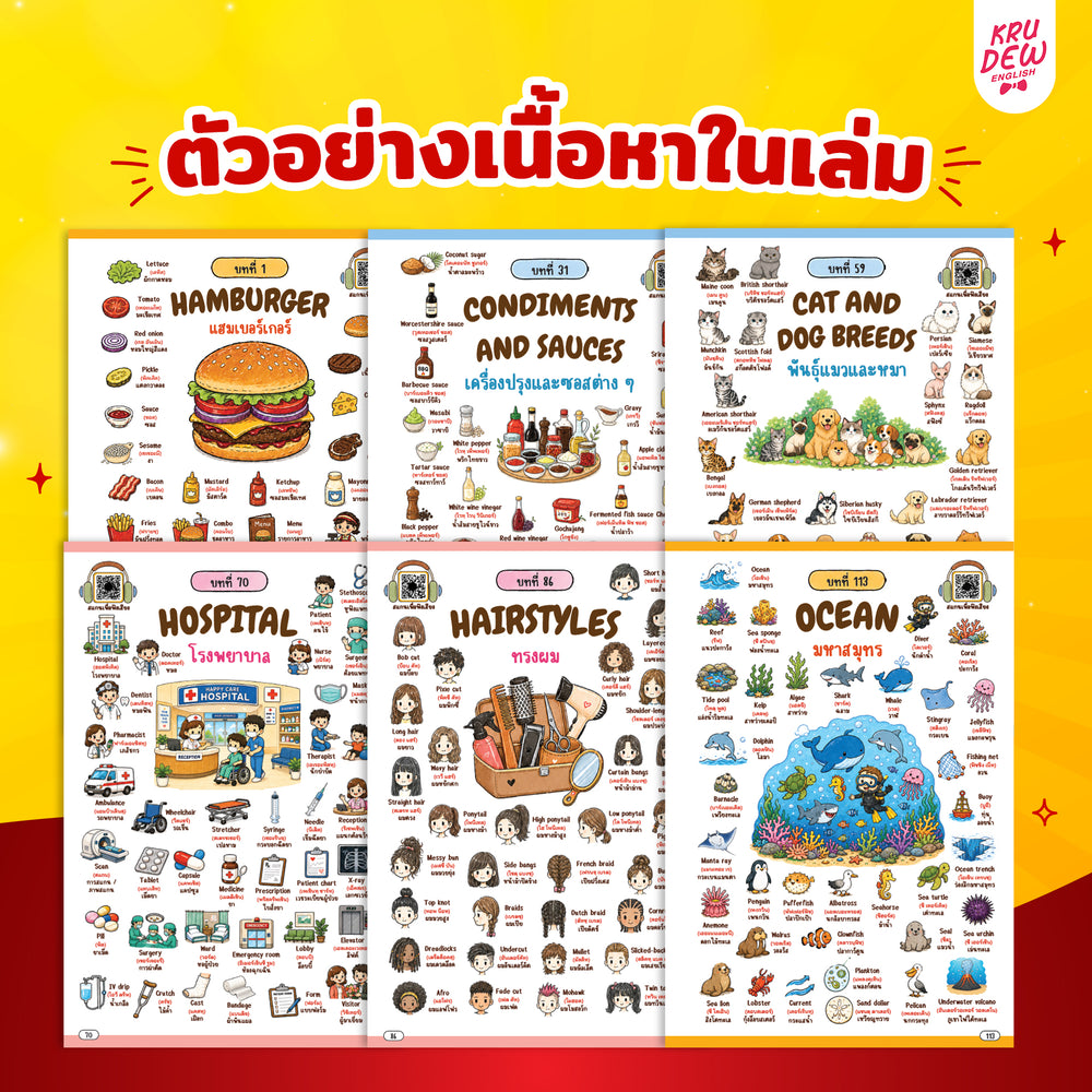 หนังสือเก่งศัพท์ 5,000 คำ ด้วยเทคนิค Hamburger [KD]