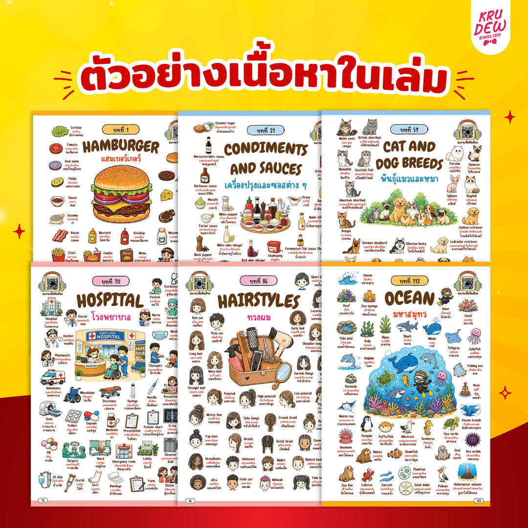 หนังสือเก่งศัพท์ 5,000 คำ ด้วยเทคนิค Hamburger [KD]