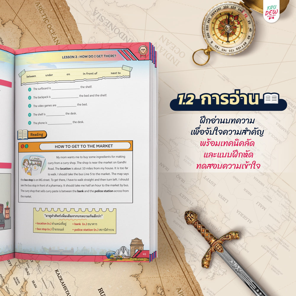 ປື້ມຮຽນ 4 ທັກສະໃໝ່ປົກກະຕິ ຟັງ, ເວົ້າ, ອ່ານ, ຂຽນ ດ້ວຍຫຼັກສູດການຮຽນຕະຫຼອດຊີວິດ